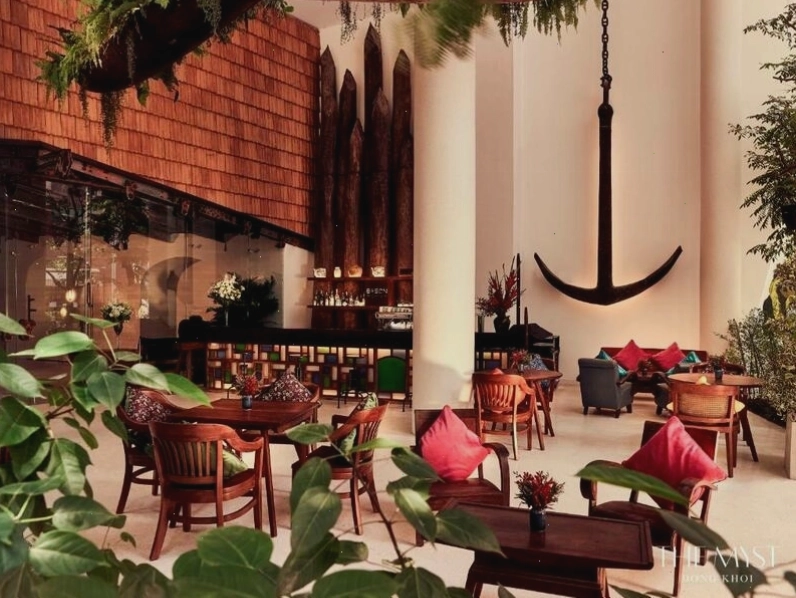 Không gian nội thất The Myst Dong Khoi với vật liệu thiên nhiên