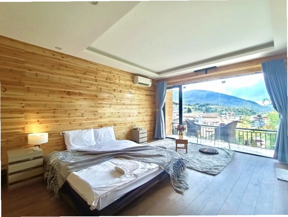 Không gian phòng Deluxe sang trọng tại Vườn Mây Homestay Sa Pa