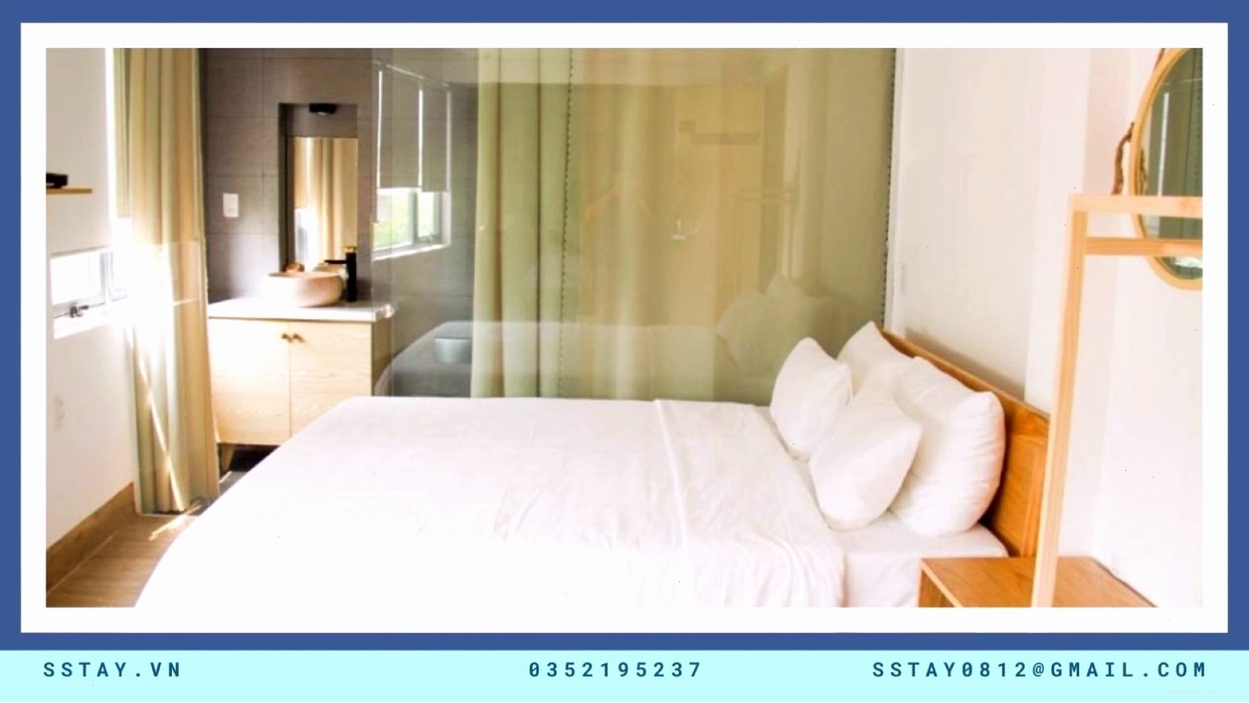 Không gian phòng khách Mộc Homestay