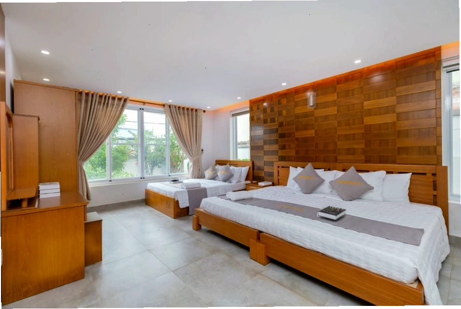 Không gian phòng khách rộng rãi tại Villa P39 Vũng Tàu