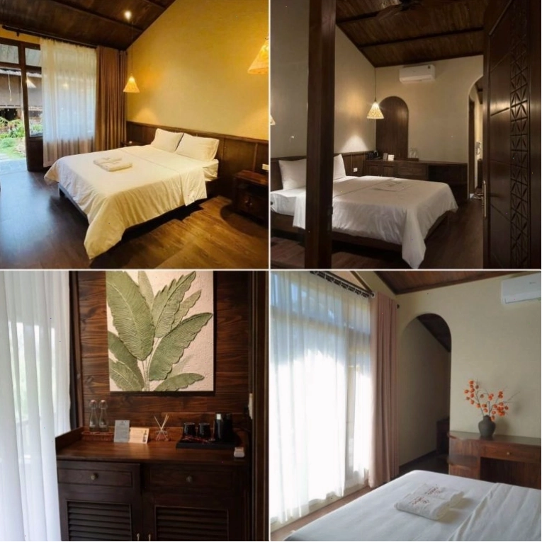 Không gian phòng nghỉ ấm cúng tại homestay Du Già Hà Giang