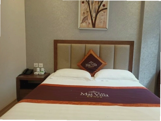 Không gian phòng nghỉ sang trọng tại một cơ sở thuộc hệ thống Mai Villa ở Hà Nội