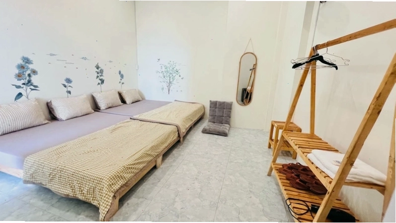Không gian phòng nghỉ tại Mộc Homestay Phước Hải