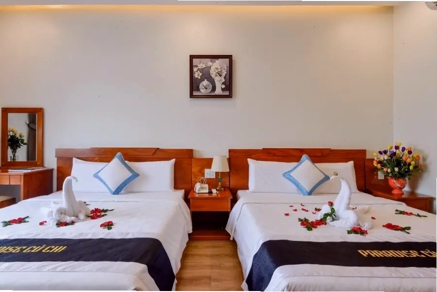 Không gian phòng nghỉ tại Paradise Cu Chi Hotel