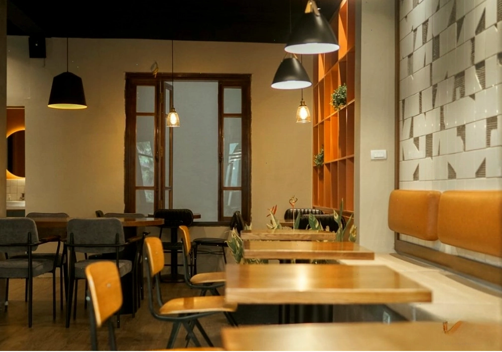 Không gian quán cafe cực kỳ ấm cúng