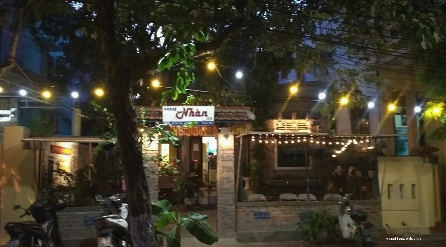 Không gian quán Cafe Nhân ở Đồng Hới