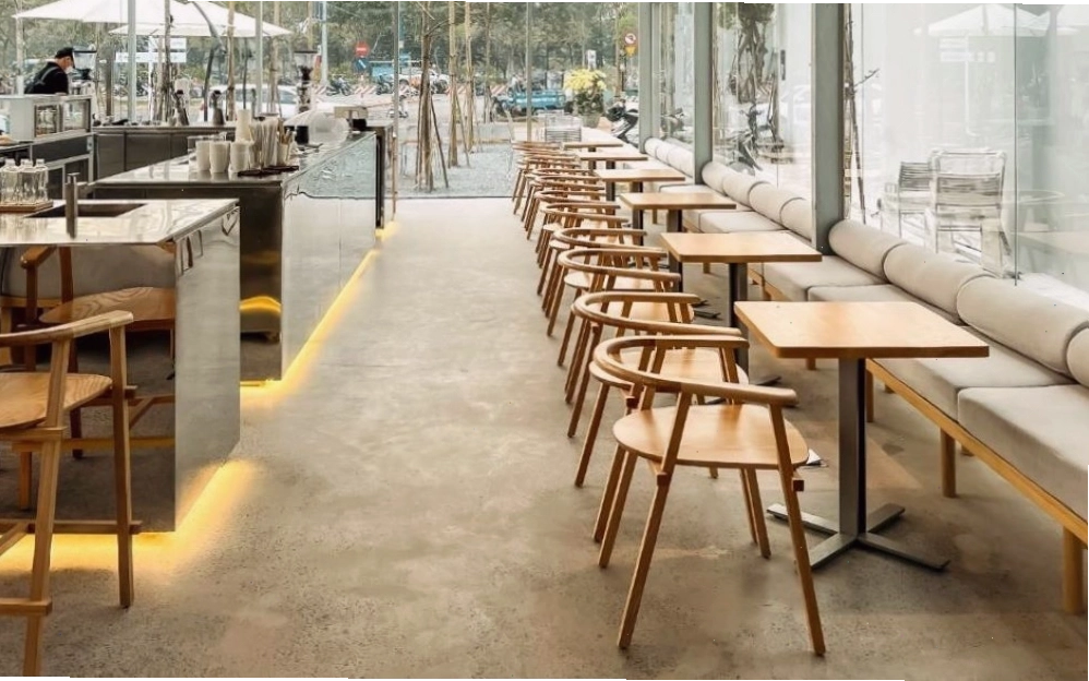 Không gian Rang Rang Coffee rộng rãi, thích hợp cho làm việc và học tập