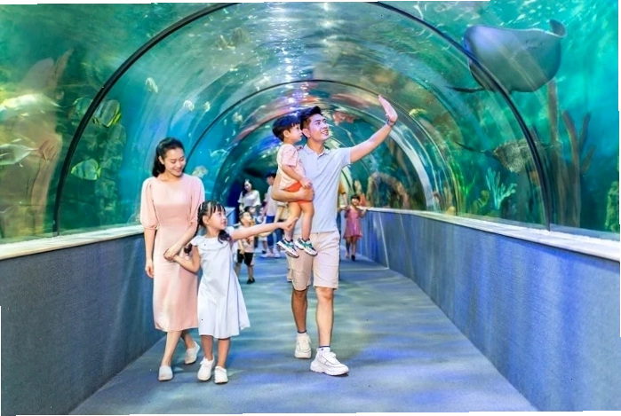 Không gian rộng lớn và hiện đại của Thủy cung Times City