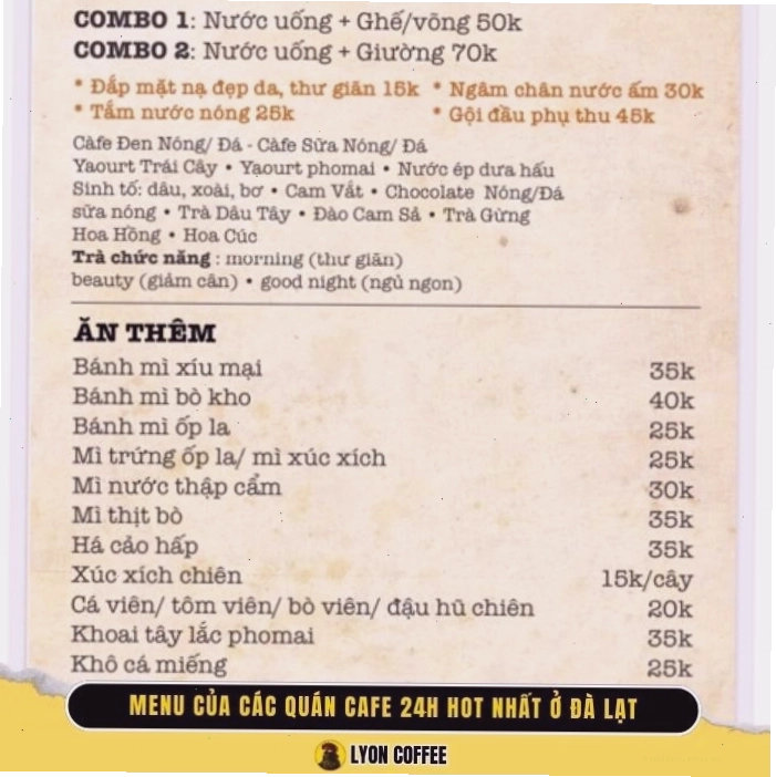 Không gian Route 66 Coffee về đêm