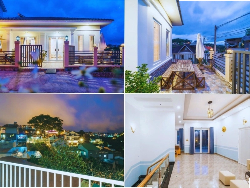 Không gian sân vườn của House 3 Khe Sanh, Đà Lạt