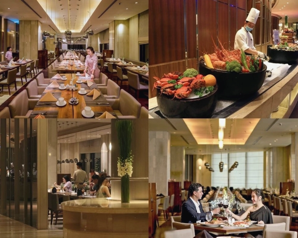 Không gian sang trọng của nhà hàng buffet hải sản TPHCM La Brasserie