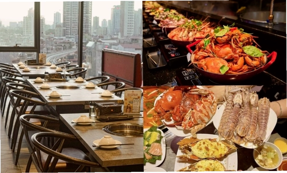 Không gian sang trọng tại nhà hàng buffet Cửu Vân Long Gò Vấp