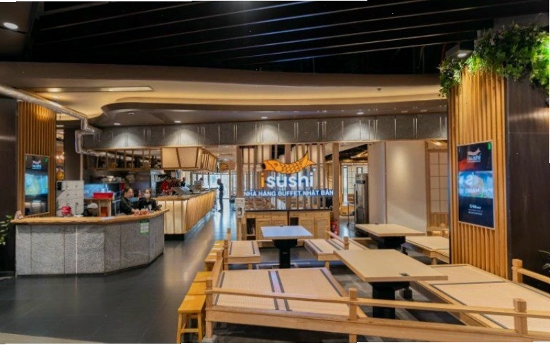 Không gian sang trọng và ấm cúng tại iSushi, AEON Mall Hà Đông