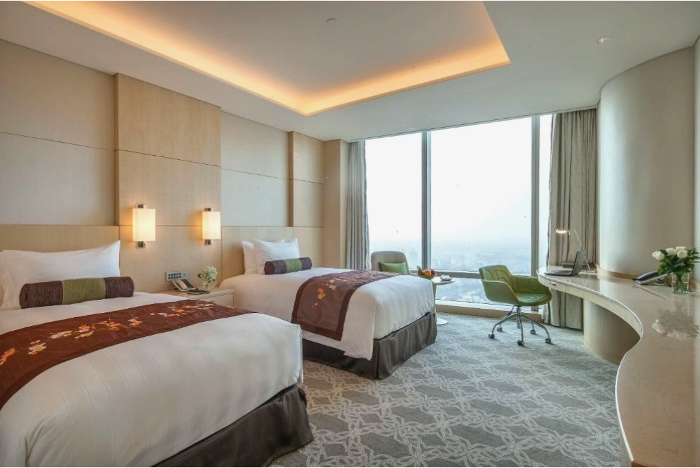 Không gian sảnh chờ sang trọng của Khách sạn Lotte Hà Nội