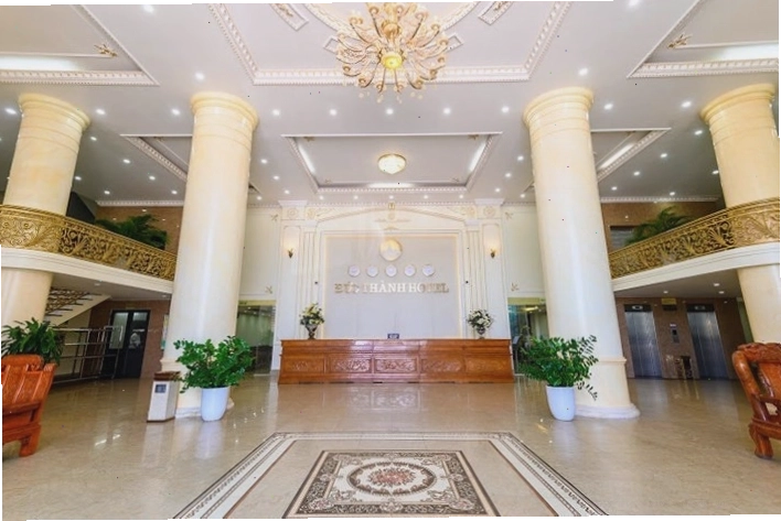 Không gian sảnh lễ tân Khách sạn Đức Thành Sầm Sơn