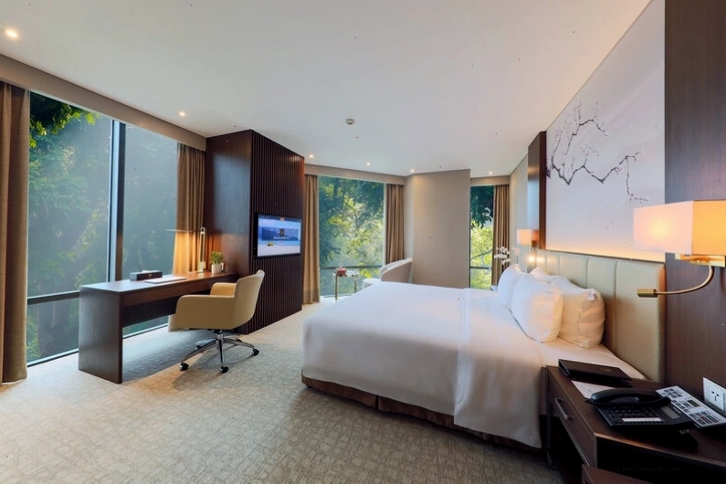 Không gian sảnh lễ tân sang trọng của Grand Vista Hà Nội