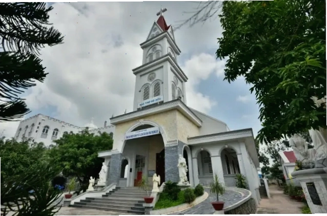 Không gian thanh tịnh tại Nhà thờ Giáo xứ Gò Dầu
