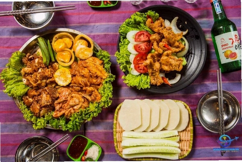 Không gian thoáng đãng tại nhà hàng Bò nướng ngói 27 Sóc Trăng