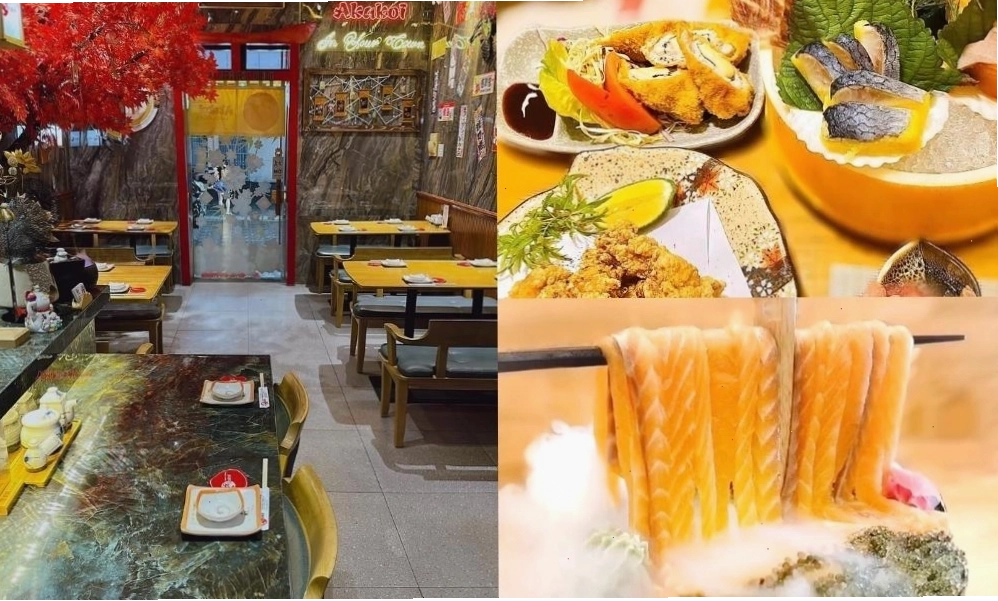 Không gian thưởng thức ẩm thực tại nhà hàng AKAKOI Japanese Dining Gò Vấp