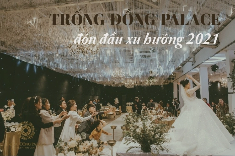 Không gian tiệc cưới ngoài trời tại Trống Đồng Palace Linh Đàm Park