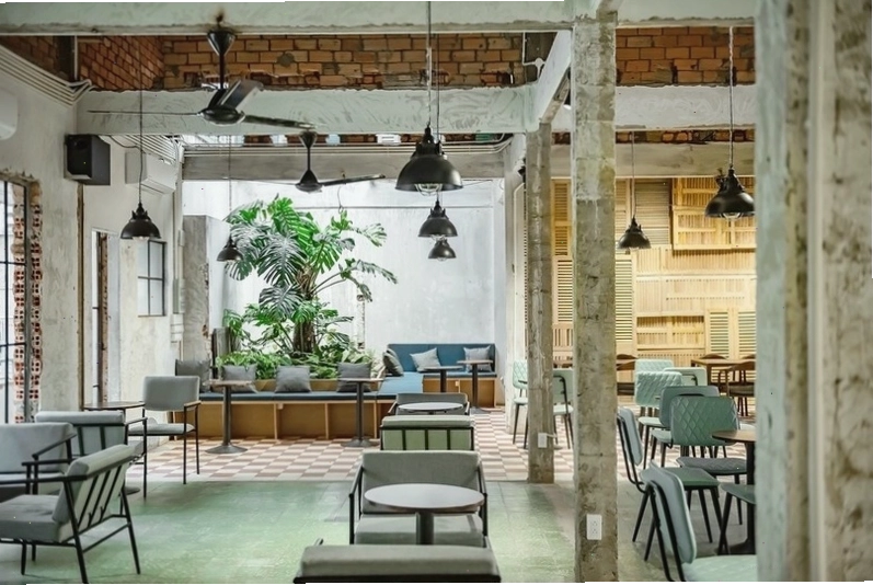 Không gian vintage và tối giản tại The Little Bean Coffee