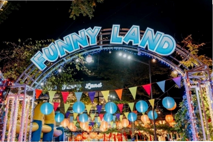 Không gian vui chơi ngoài trời tại Funny Land Hội An