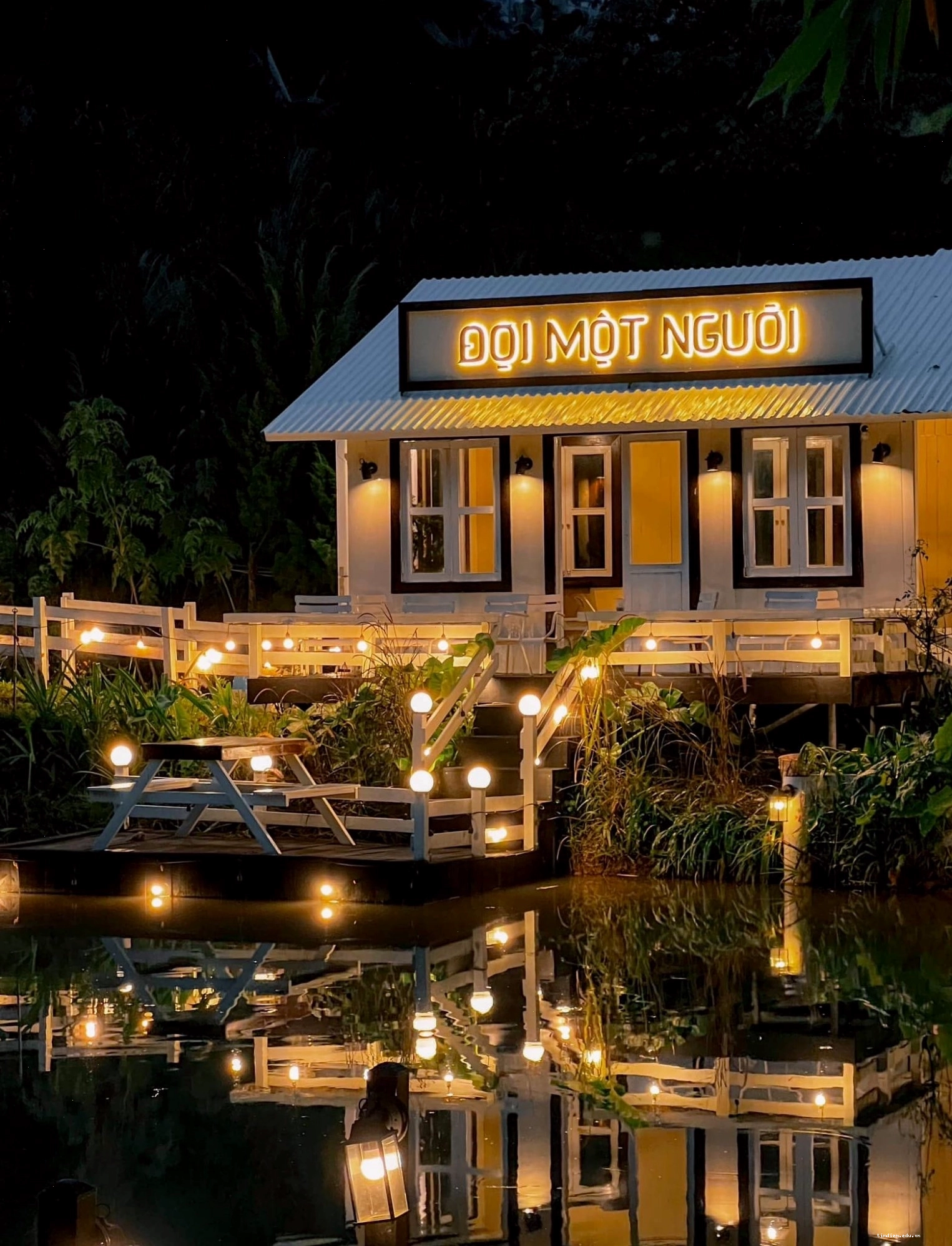 Không gian xanh mát bao quanh Đợi Một Người Homestay Đà Lạt