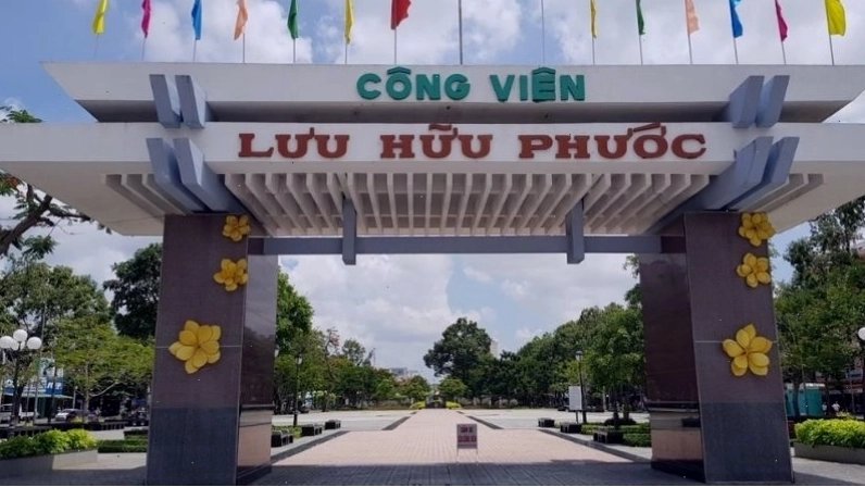 Không gian xanh mát của Công viên Lưu Hữu Phước