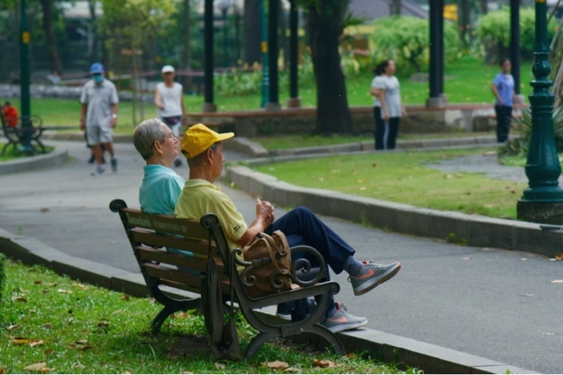 Không gian xanh mát của Công viên Tao Đàn