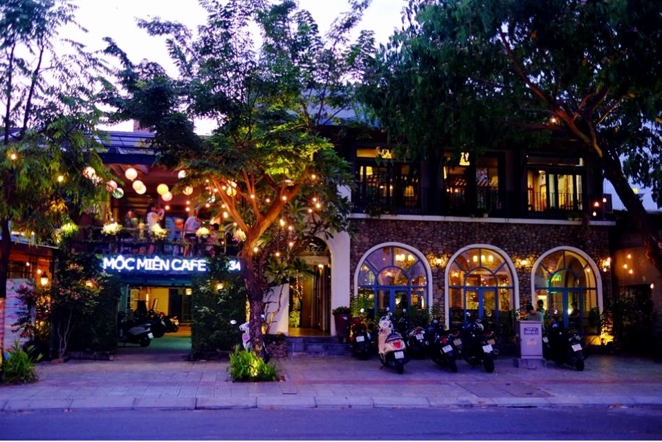Không gian xanh mát của Mộc Miên Garden Cafe