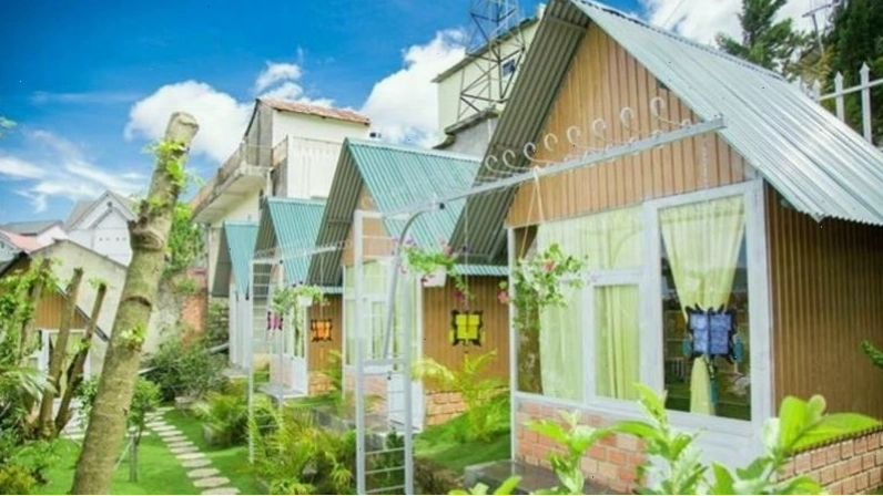 Không gian xanh mát của Windy Hill Coffee & Homestay