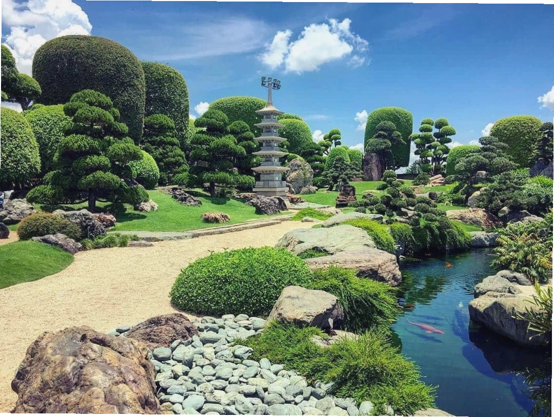 Không gian xanh mát đậm chất Nhật Bản tại RinRin Park