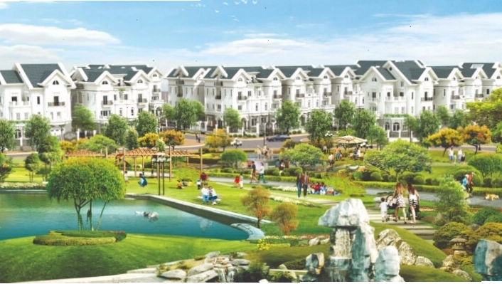 Không gian xanh mát tại công viên Cityland Garden Hills