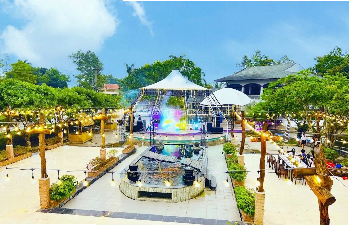 Không gian xanh mát tại Khu du lịch Tây Thành