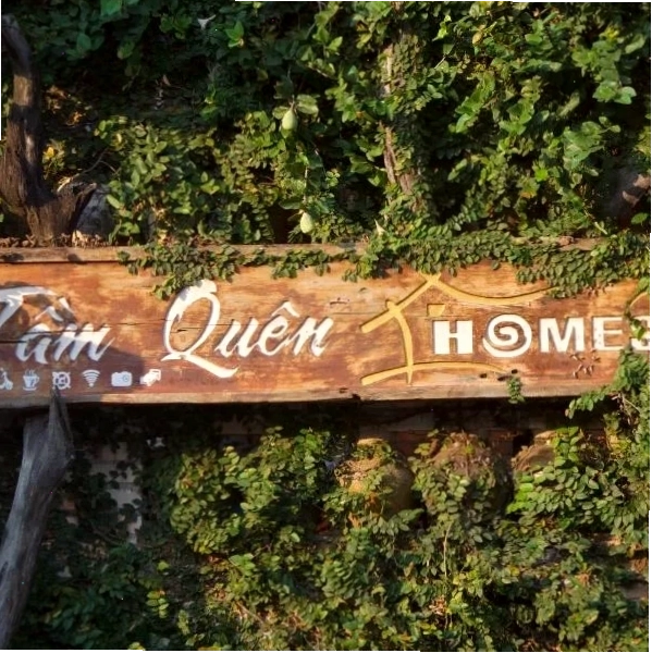 Không gian xanh mát tại Tầm Quên Homestay Tây Ninh
