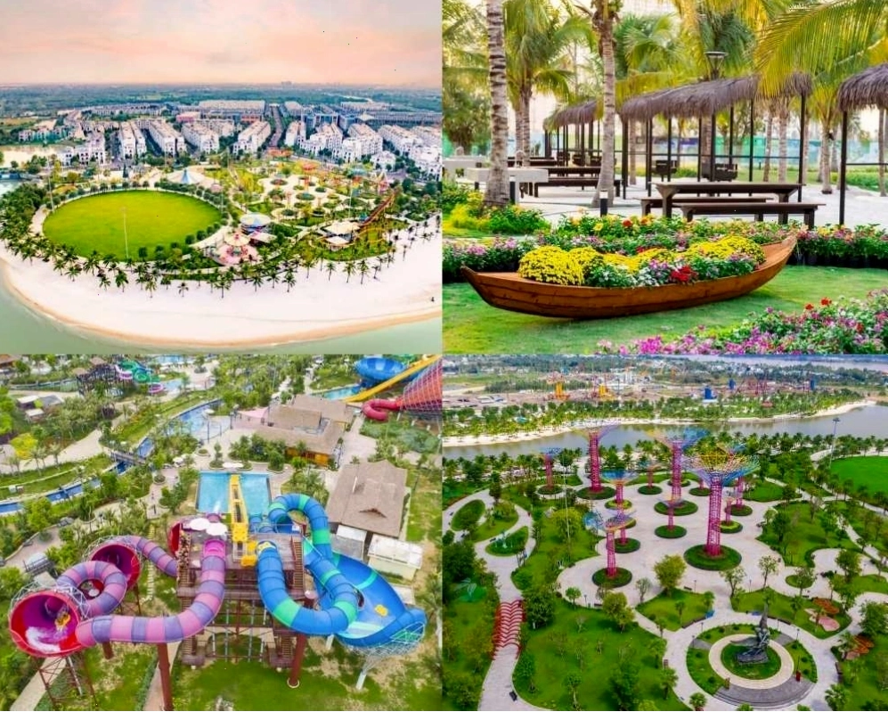 Không gian xanh mát tại Vinhomes Central Park