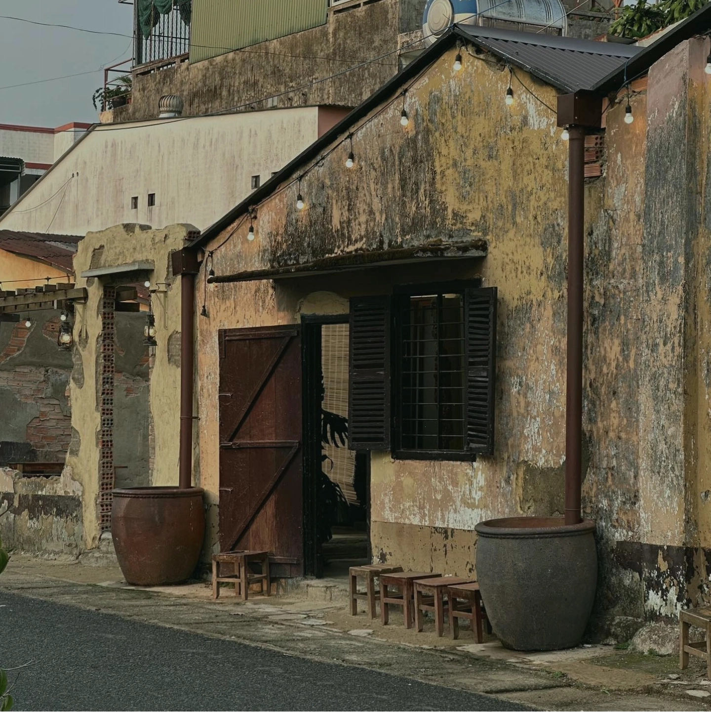 Không gian xanh mát tại Zenta House Coffee