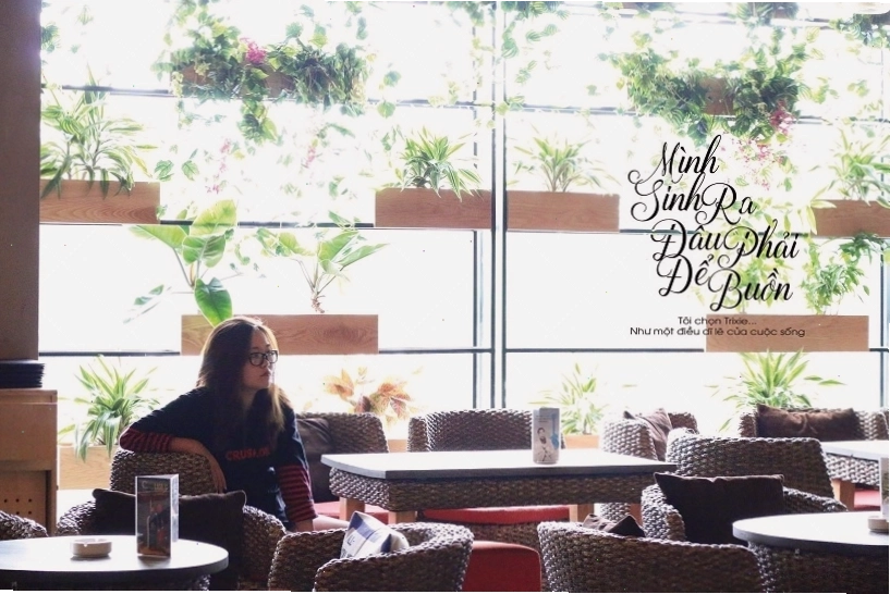 Không gian xanh mát và độc đáo của Trixie Cafe