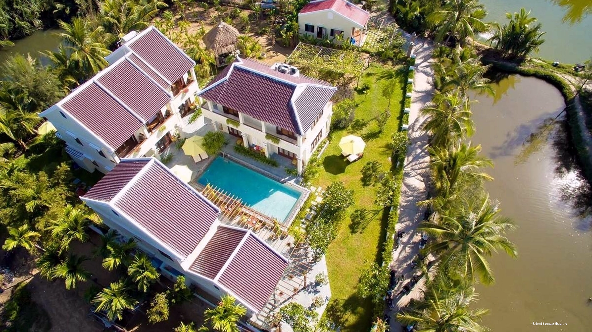 Không gian xanh mát và kiến trúc độc đáo của Green Boutique Villa Hội An