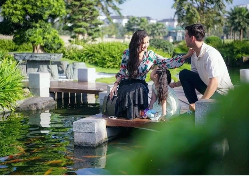 Không gian xanh mát và kiến trúc hiện đại của Công viên Landmark 81