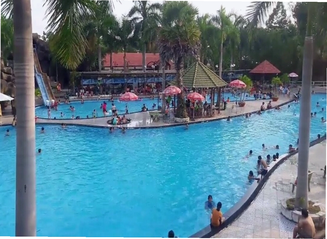 Không gian xanh mát và thơ mộng tại công viên nước Thanh Lễ Bình Dương