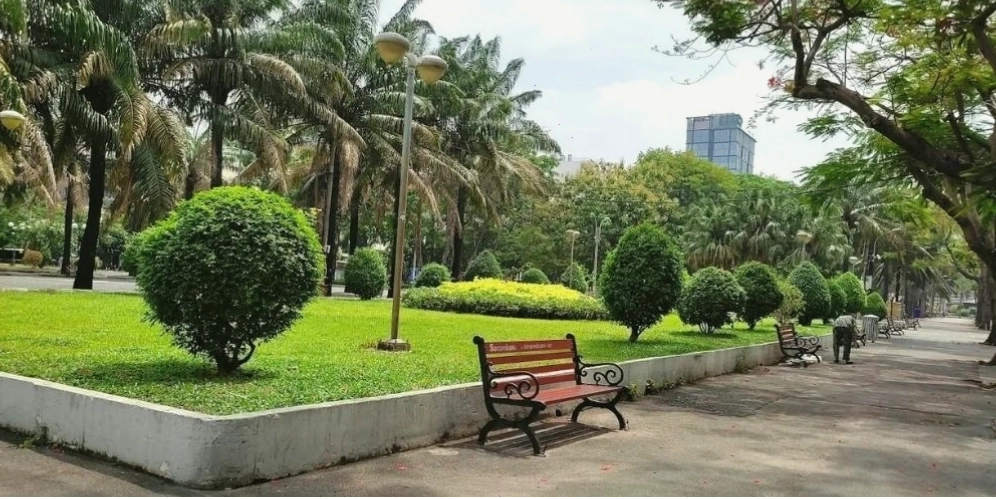 Không gian xanh mát và thoáng đãng tại Công viên 23 Tháng 9