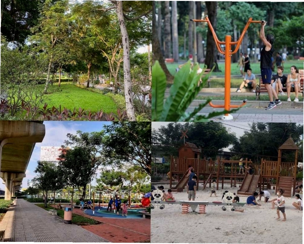 Không gian xanh mát và yên bình tại công viên Thảo Điền, TP. Thủ Đức