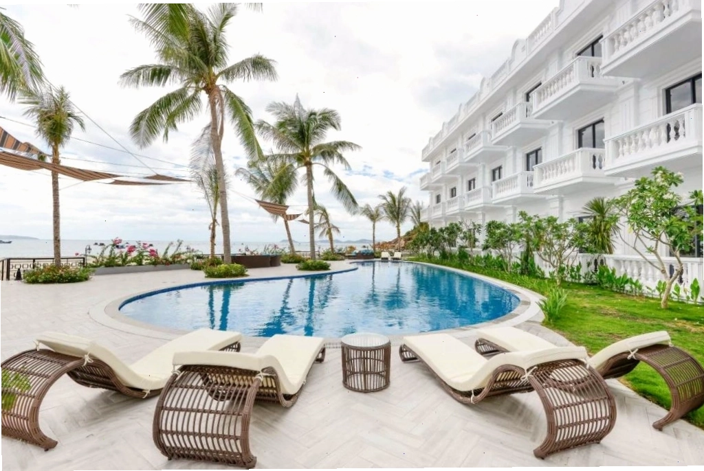 Không gian xanh mát và yên tĩnh tại Seaside Boutique Resort Quy Nhơn
