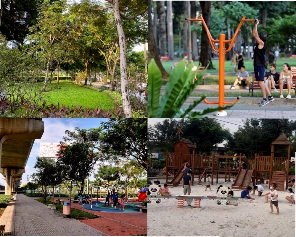 Không gian xanh mát, yên bình của Công viên Thảo Điền