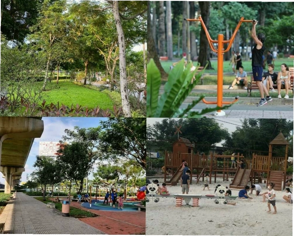 Không gian xanh mát, yên bình tại công viên Thảo Điền