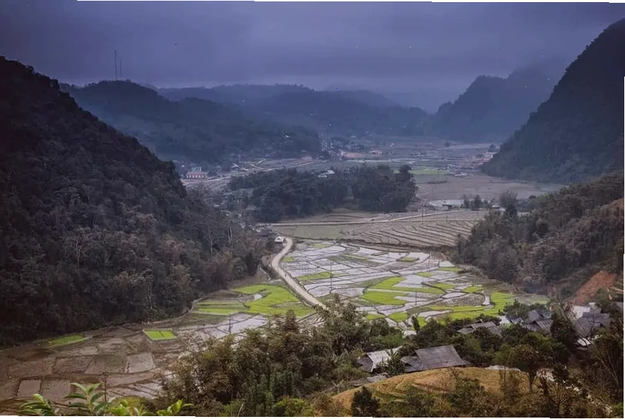 Không gian xanh mướt tại Lung Van