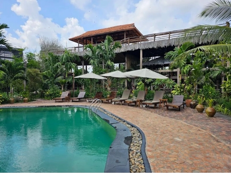 Không gian xanh mướt và yên bình tại Vamxang Rustic Home, Cần Thơ