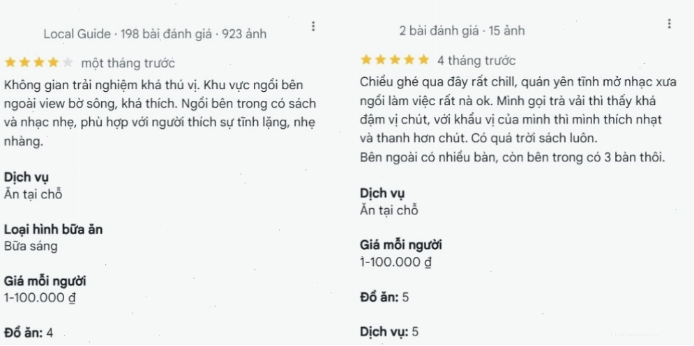 Không gian yên tĩnh và thư giãn tại Chiêu Cafe Sách