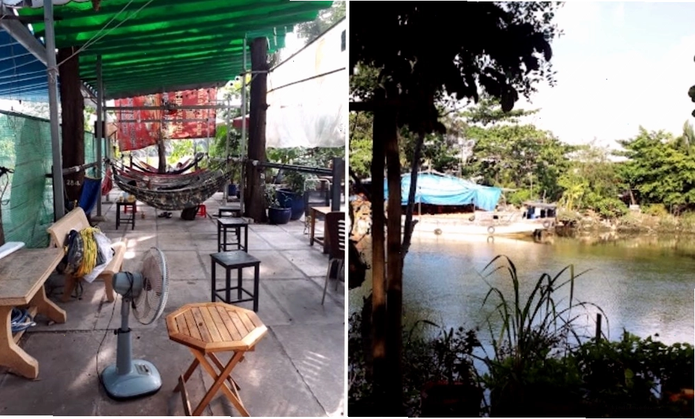 Không gian yên tĩnh ven rạch của quán cafe võng Hàng Dương